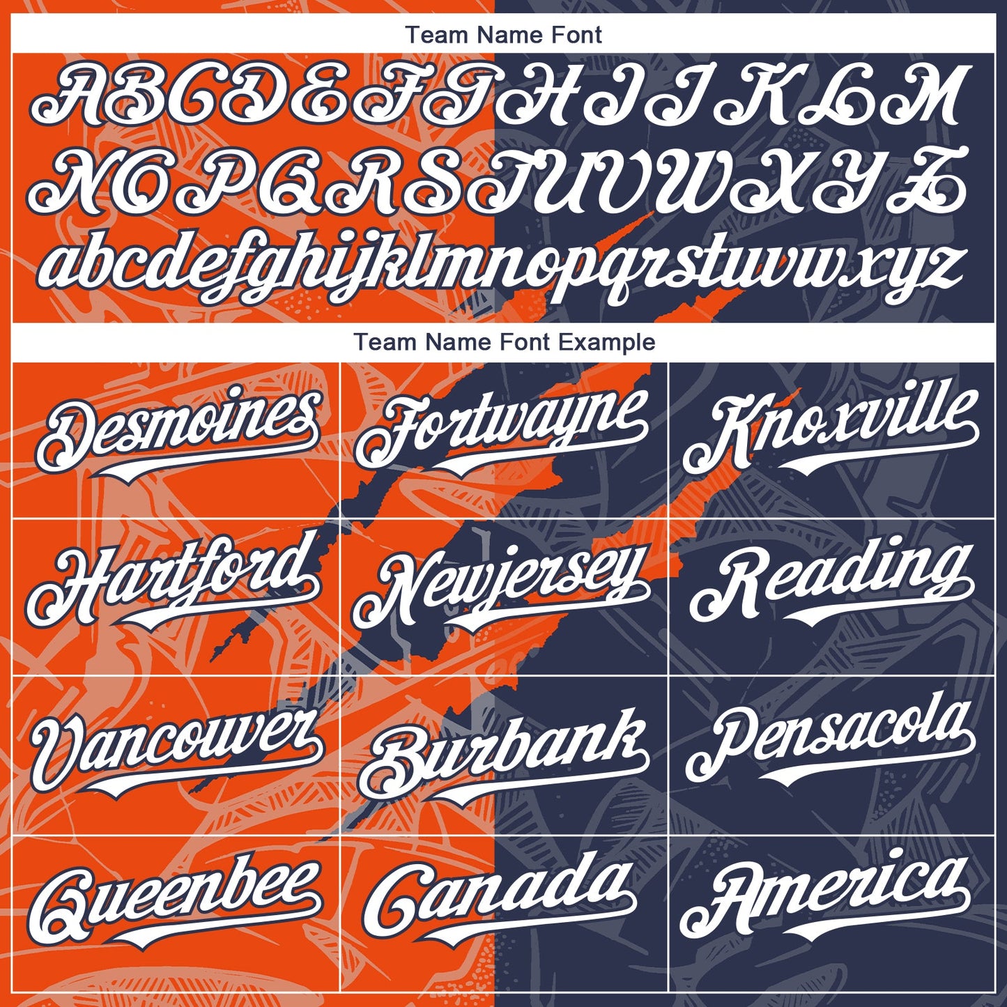 Custom Graffiti Pattern White Navy-Orange 3D Scratch Authentic Baseball Jersey - Sky-Custom