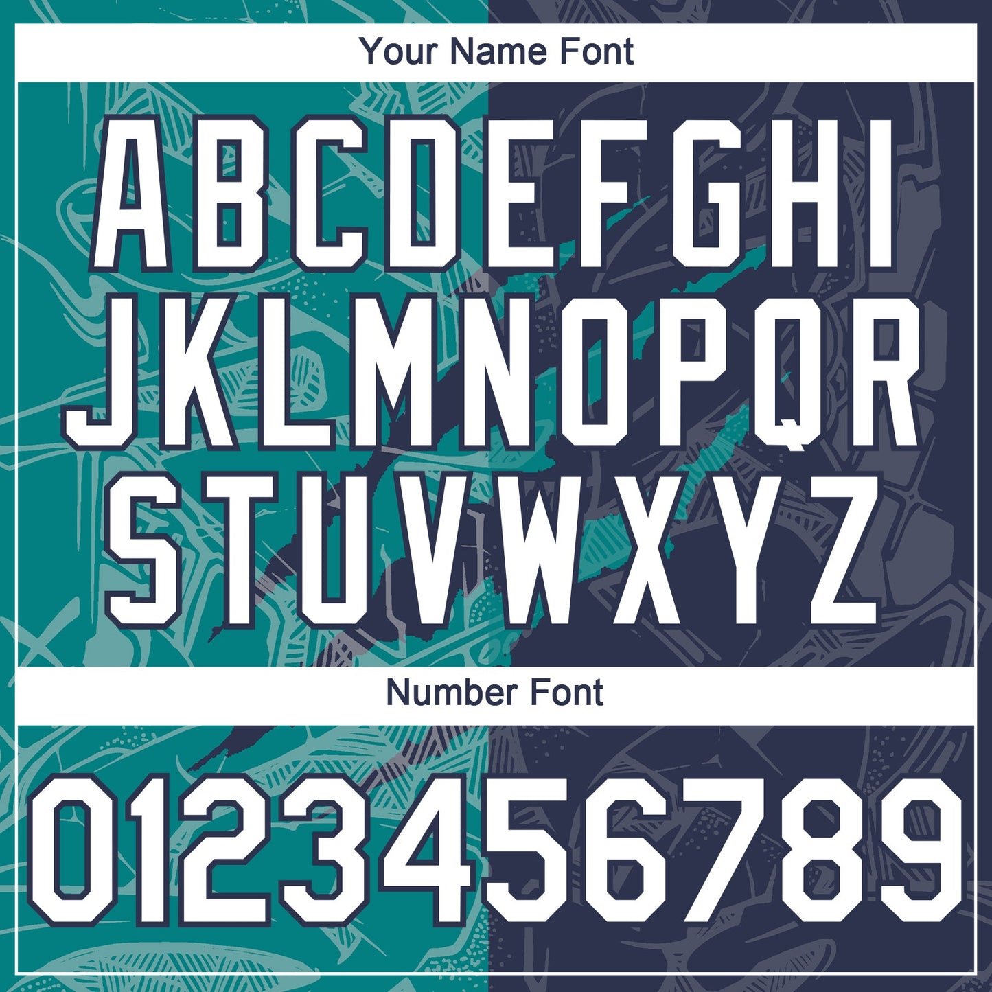 Custom Graffiti Pattern White Navy-Teal 3D Scratch Authentic Baseball Jersey - Sky-Custom