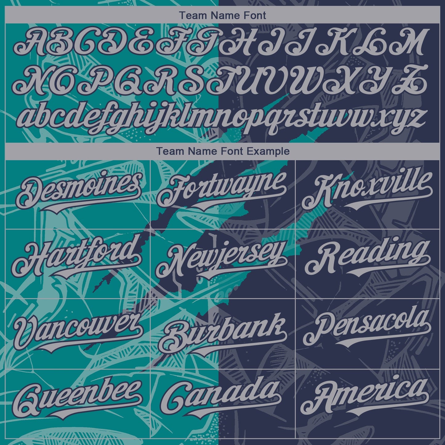 Custom Graffiti Pattern Gray Navy-Teal 3D Scratch Authentic Baseball Jersey - Sky-Custom