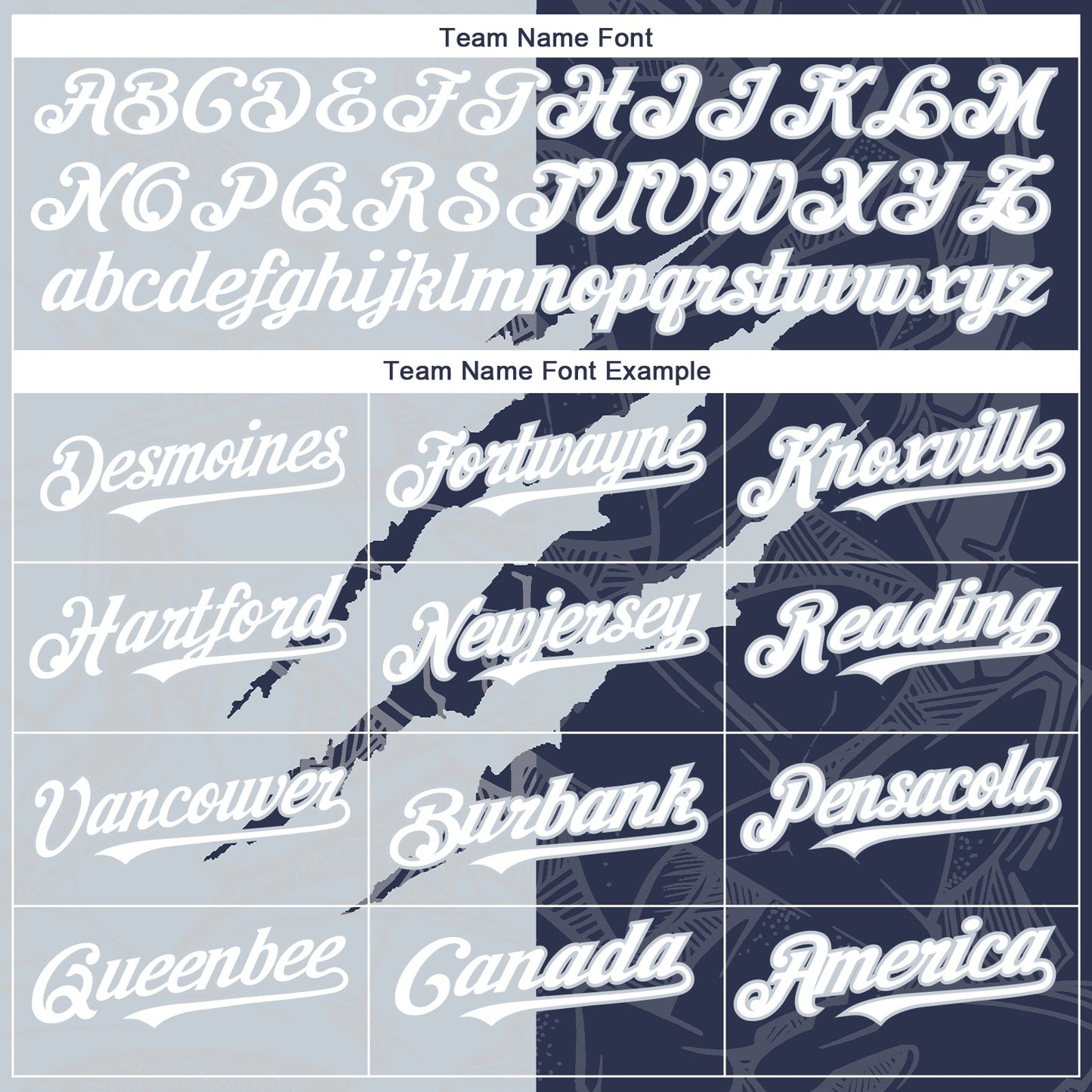 Custom Graffiti Pattern White Navy-Silver 3D Scratch Authentic Baseball Jersey - Sky-Custom