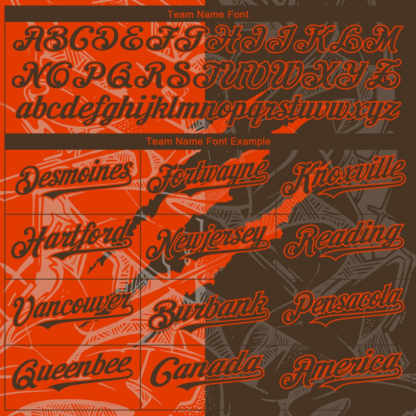 Custom Graffiti Pattern Brown-Orange 3D Scratch Authentic Baseball Jersey - Sky-Custom