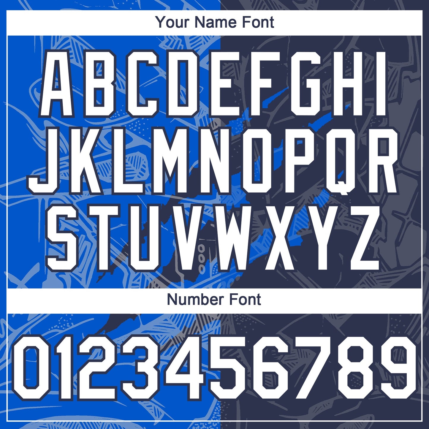 Custom Graffiti Pattern White Navy-Thunder Blue 3D Scratch Authentic Baseball Jersey - Sky-Custom