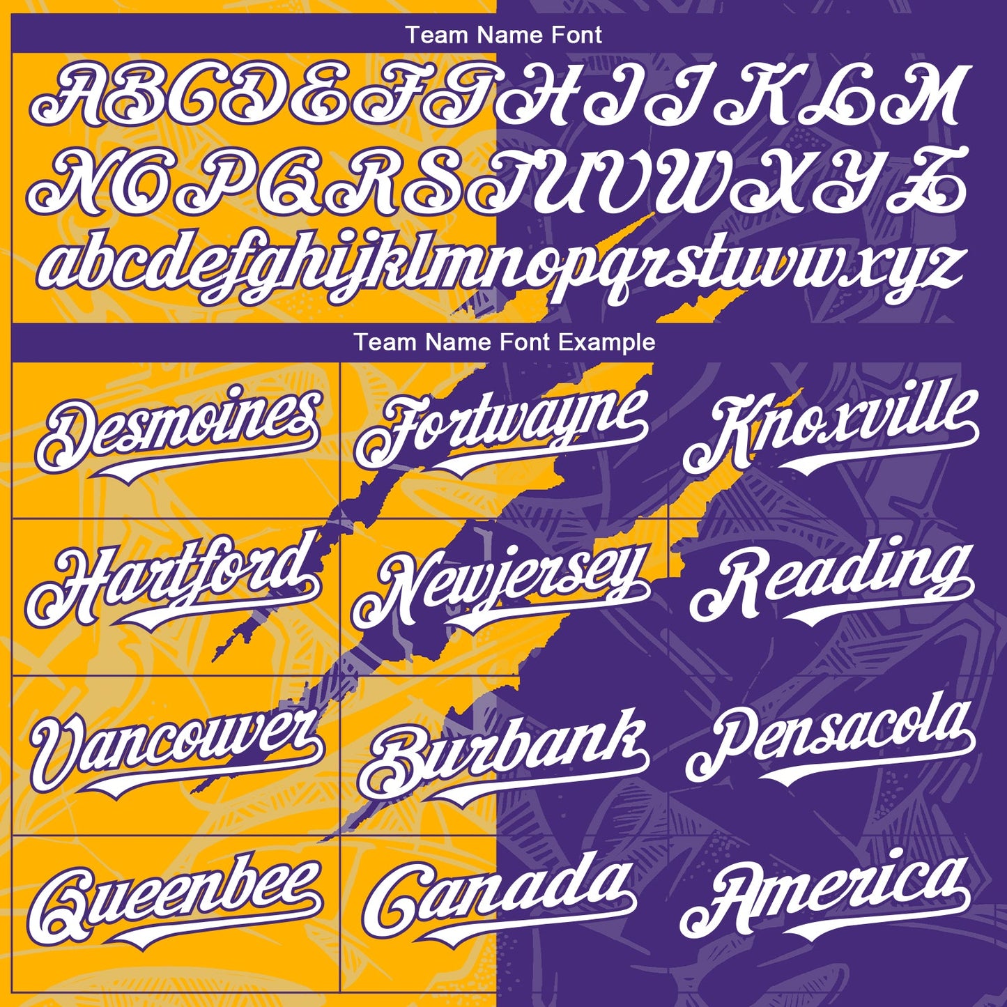 Custom Graffiti Pattern White Purple-Gold 3D Scratch Authentic Baseball Jersey - Sky-Custom
