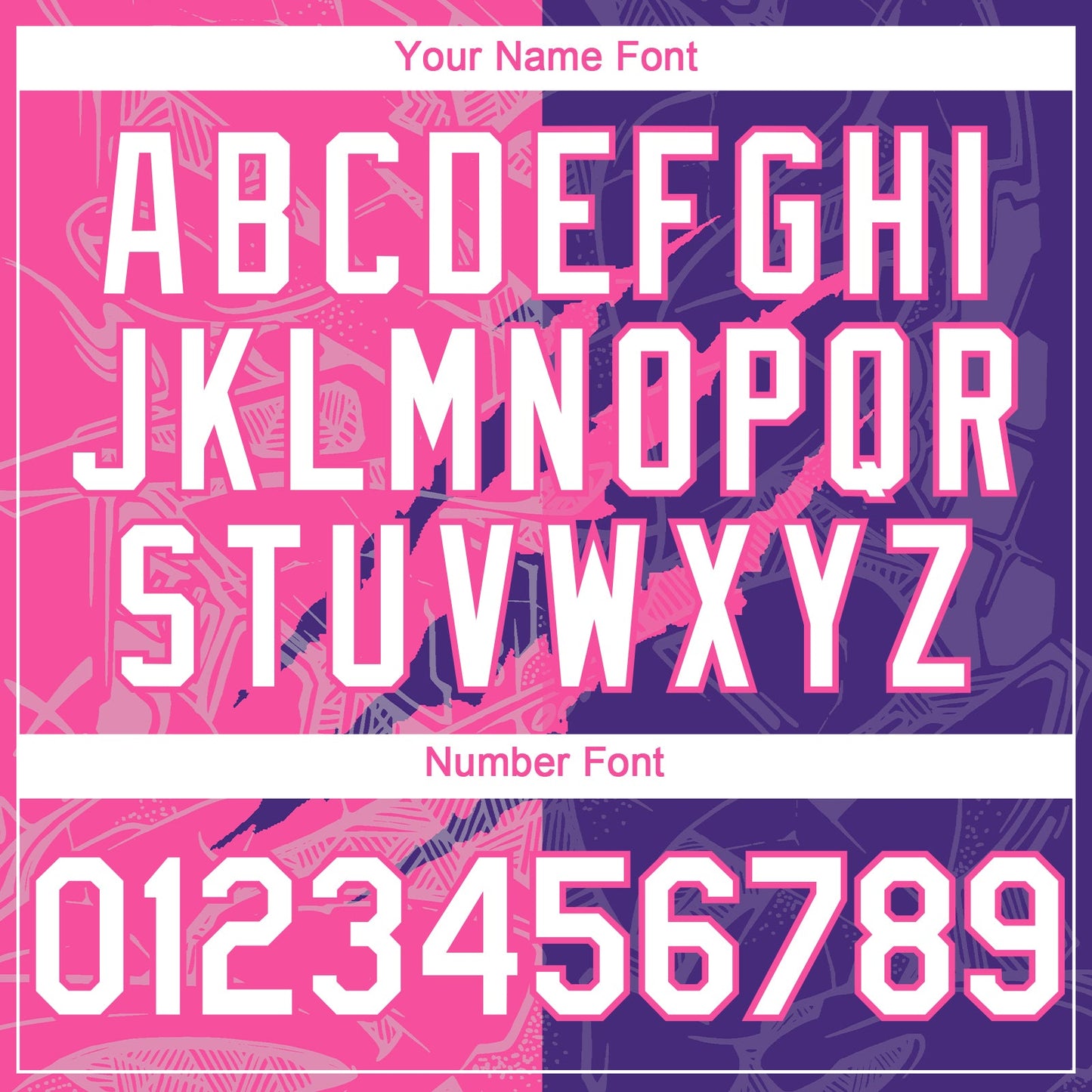 Custom Graffiti Pattern White Purple-Pink 3D Scratch Authentic Baseball Jersey - Sky-Custom