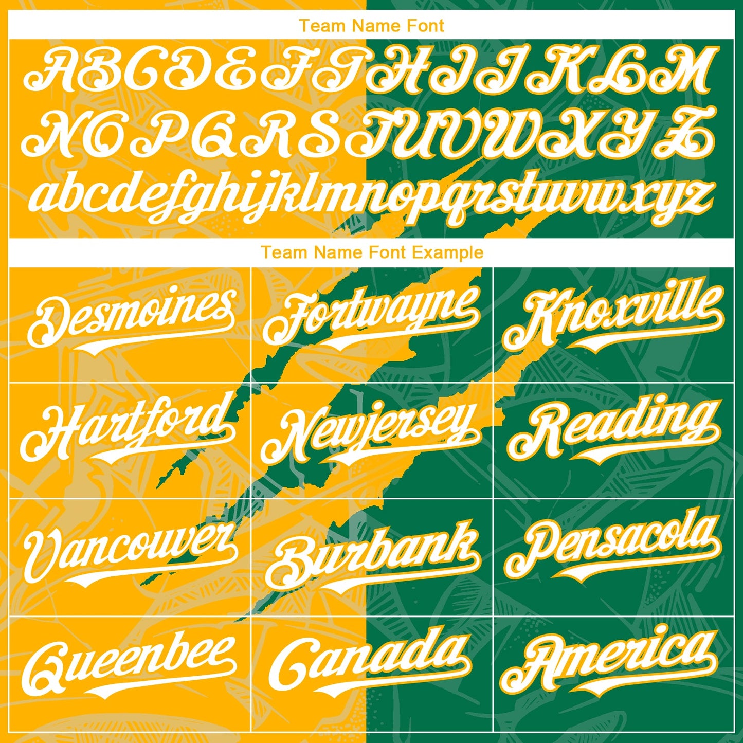 Custom Graffiti Pattern White Kelly Green-Gold 3D Scratch Authentic Baseball Jersey - Sky-Custom