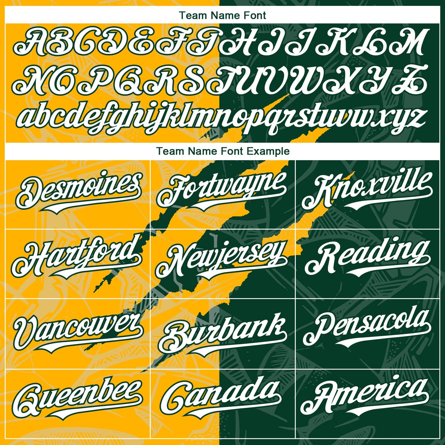Custom Graffiti Pattern White Green-Gold 3D Scratch Authentic Baseball Jersey - Sky-Custom