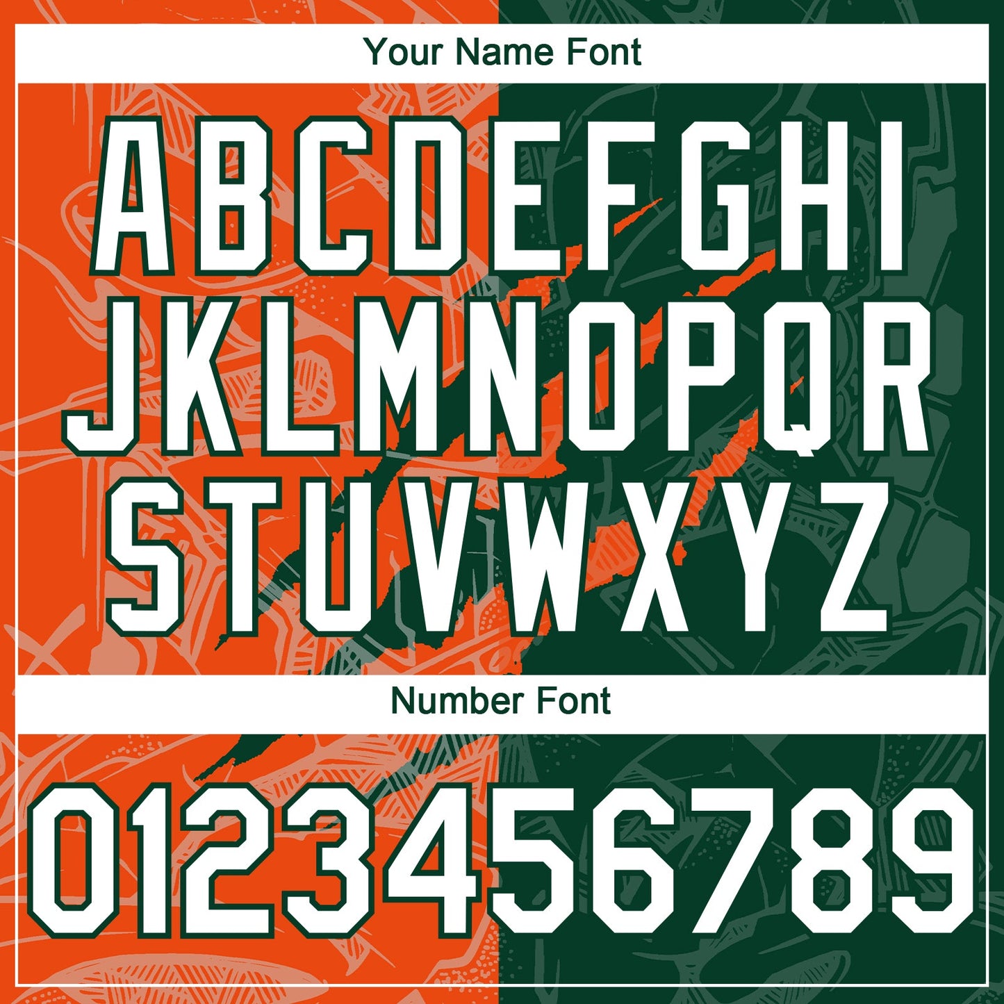 Custom Graffiti Pattern White Green-Orange 3D Scratch Authentic Baseball Jersey - Sky-Custom