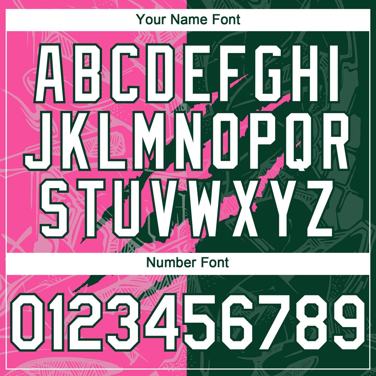 Custom Graffiti Pattern White Green-Pink 3D Scratch Authentic Baseball Jersey - Sky-Custom