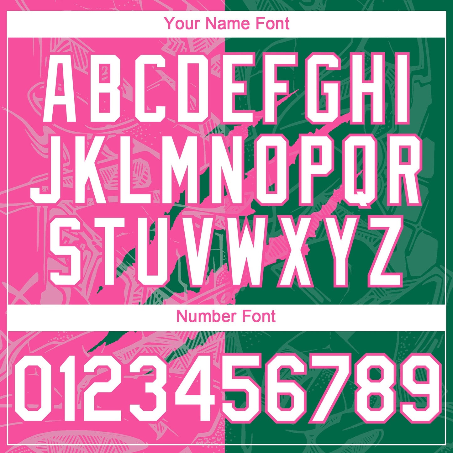 Custom Graffiti Pattern White Kelly Green-Pink 3D Scratch Authentic Baseball Jersey - Sky-Custom