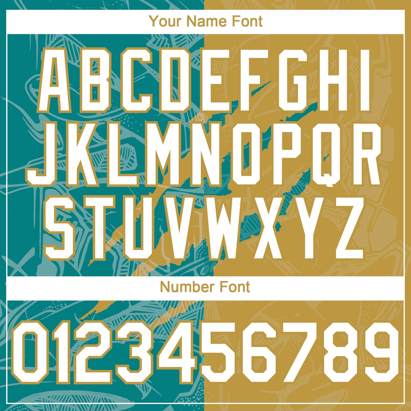 Custom Graffiti Pattern White Teal-Old Gold 3D Scratch Authentic Baseball Jersey - Sky-Custom