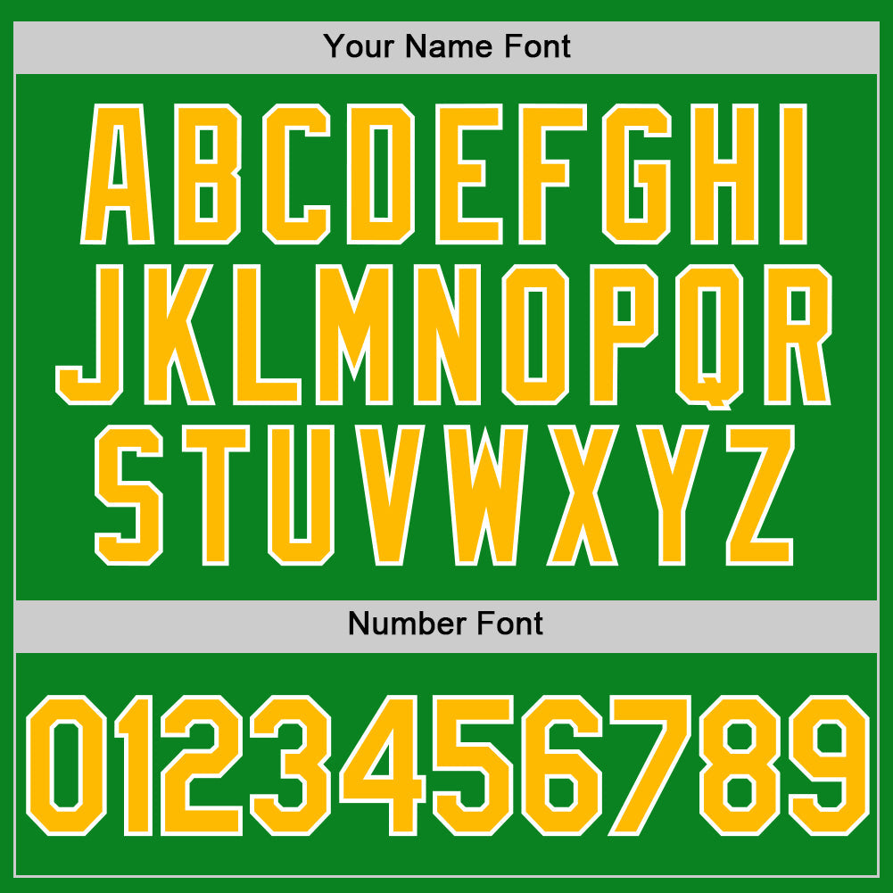 Custom Grass Green Gold-White Authentic Baseball Jersey - Sky-Custom