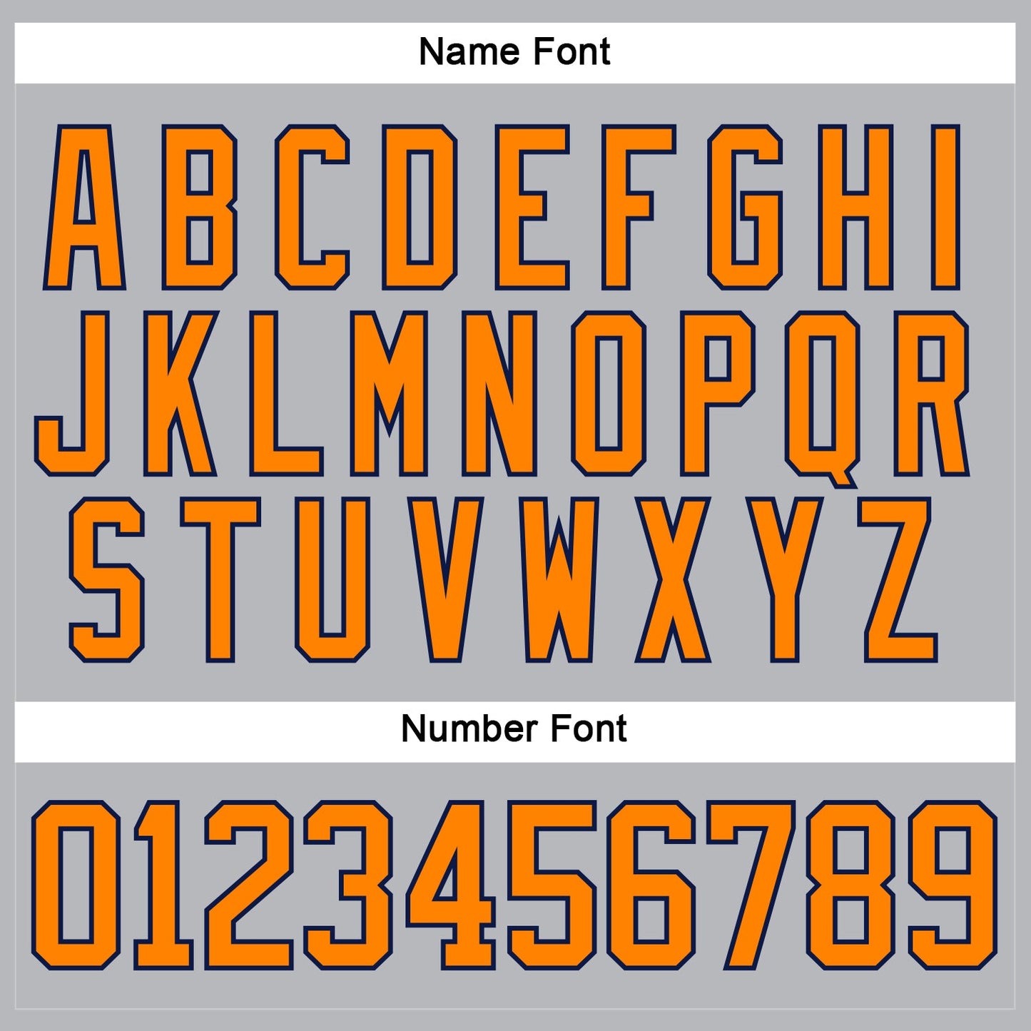 Custom Gray Bay Orange-Navy Hockey Lace Neck Jersey - Sky-Custom