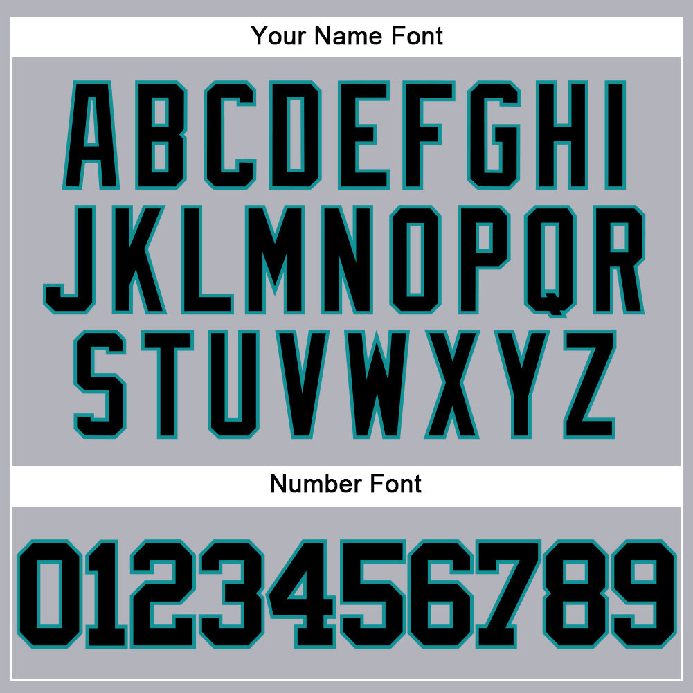 Custom Gray Black-Teal Authentic Baseball Jersey - Sky-Custom