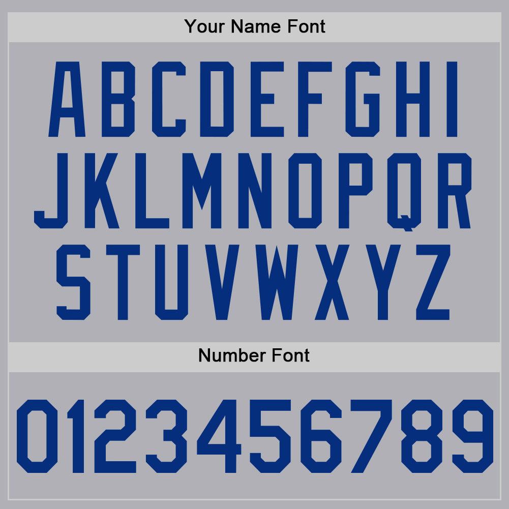 Custom Gray Royal Mesh Authentic Throwback Baseball Jersey - Sky-Custom