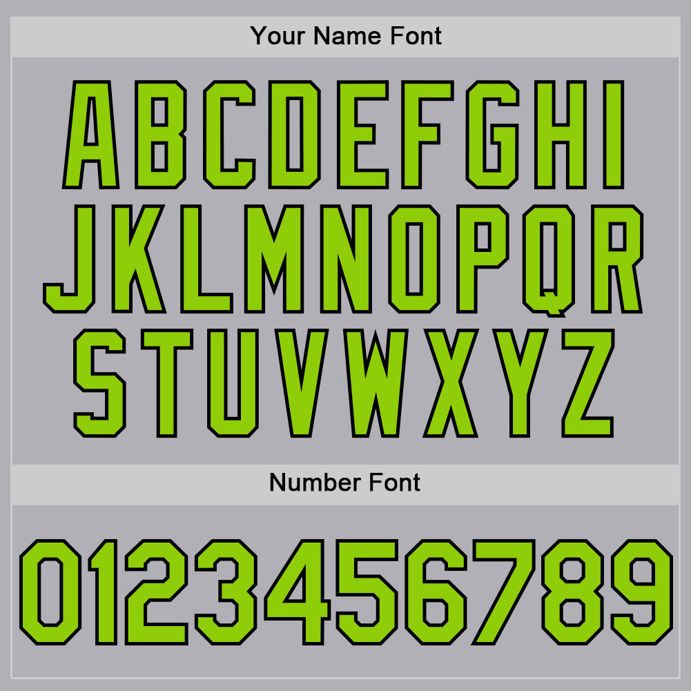 Custom Gray Neon Green-Black Mesh Authentic Throwback Baseball Jersey - Sky-Custom