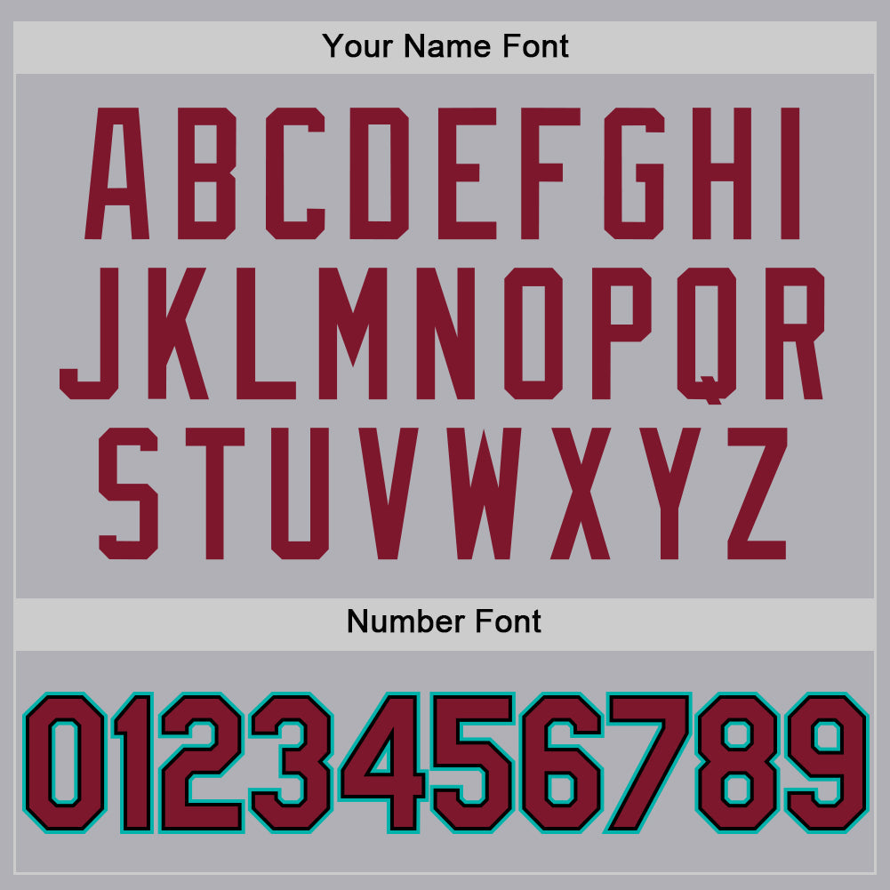 Custom Gray Crimson Black-Aqua Mesh Authentic Throwback Baseball Jersey - Sky-Custom