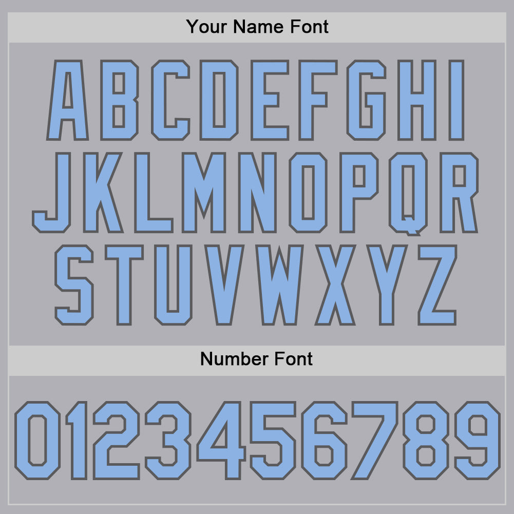 Custom Gray Light Blue-Steel Gray Mesh Authentic Throwback Baseball Jersey - Sky-Custom