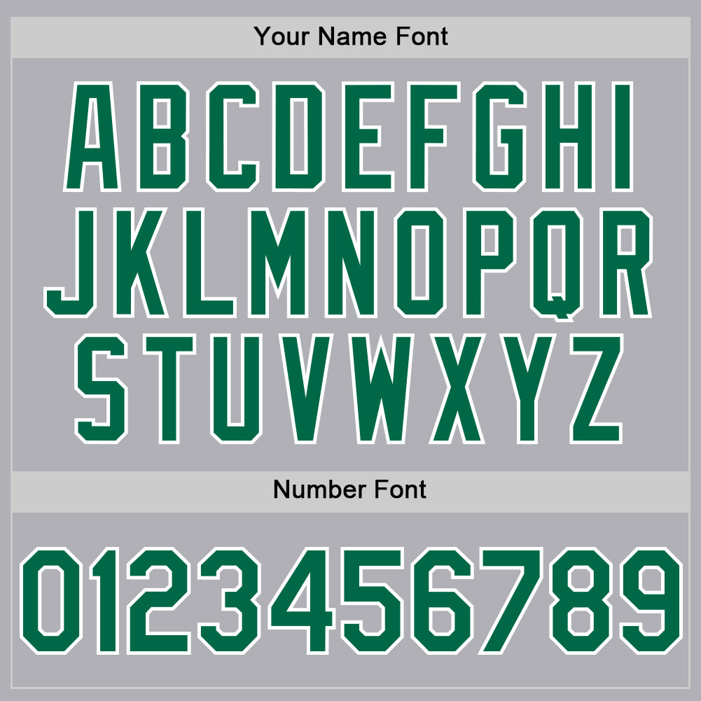 Custom Gray Kelly Green-Black Mesh Authentic Throwback Baseball Jersey - Sky-Custom