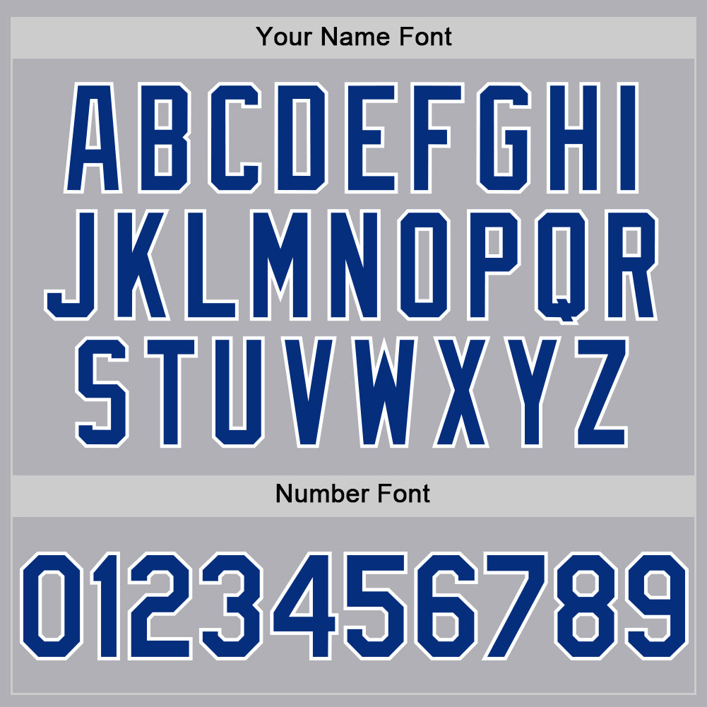 Custom Gray Royal-White Mesh Authentic Throwback Baseball Jersey - Sky-Custom