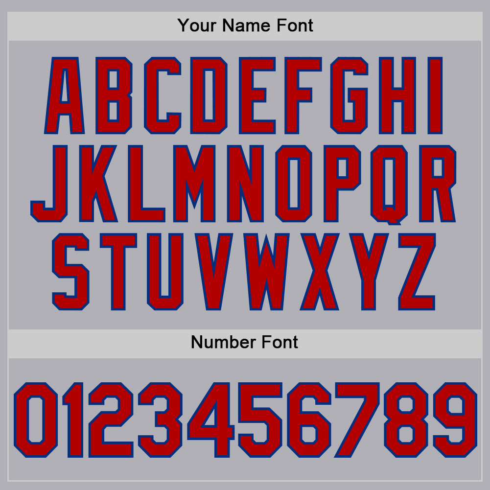 Custom Gray Red-Royal Mesh Authentic Throwback Baseball Jersey - Sky-Custom