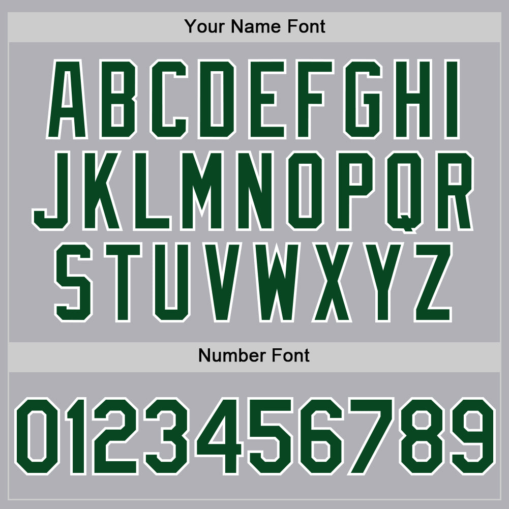 Custom Gray Green-White Mesh Authentic Throwback Baseball Jersey - Sky-Custom