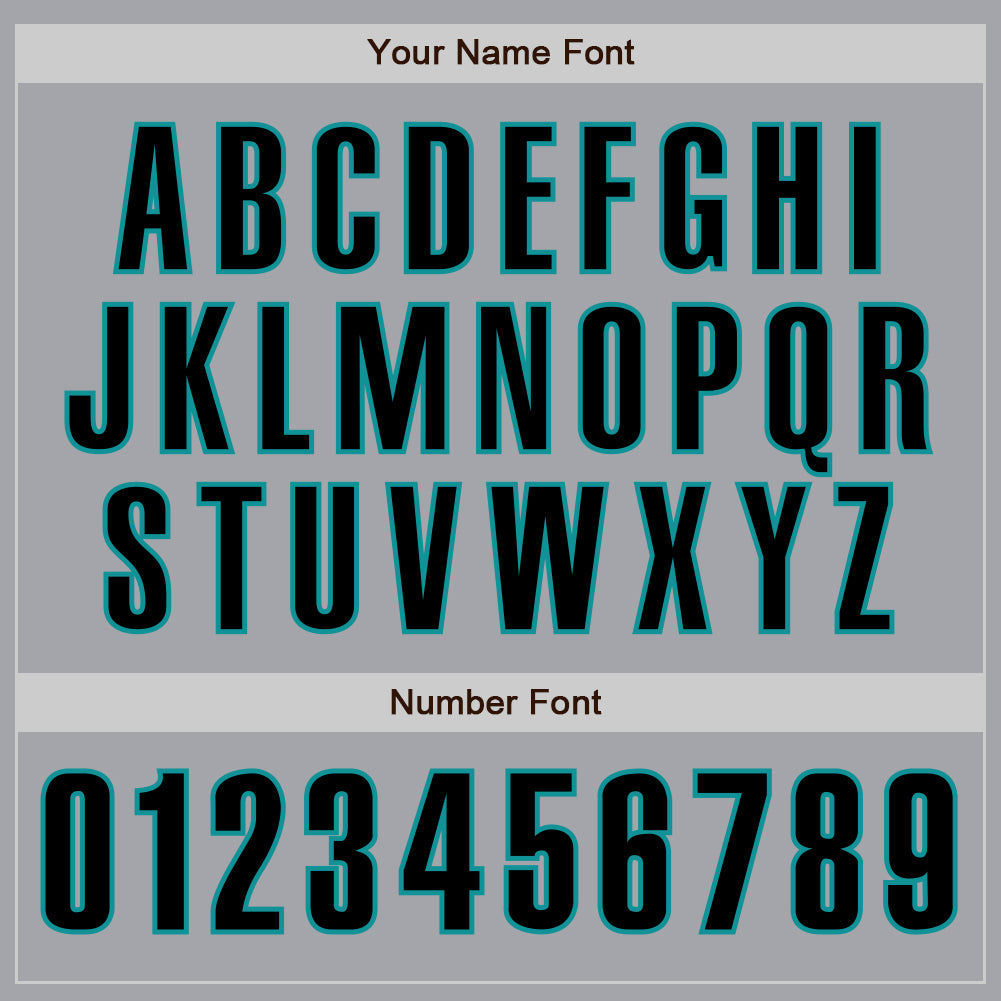 Custom Gray Black-Teal Authentic Baseball Jersey - Sky-Custom