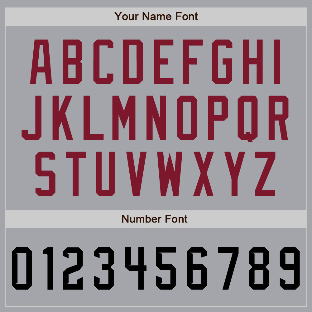 Custom Gray Black-Crimson Authentic Baseball Jersey - Sky-Custom