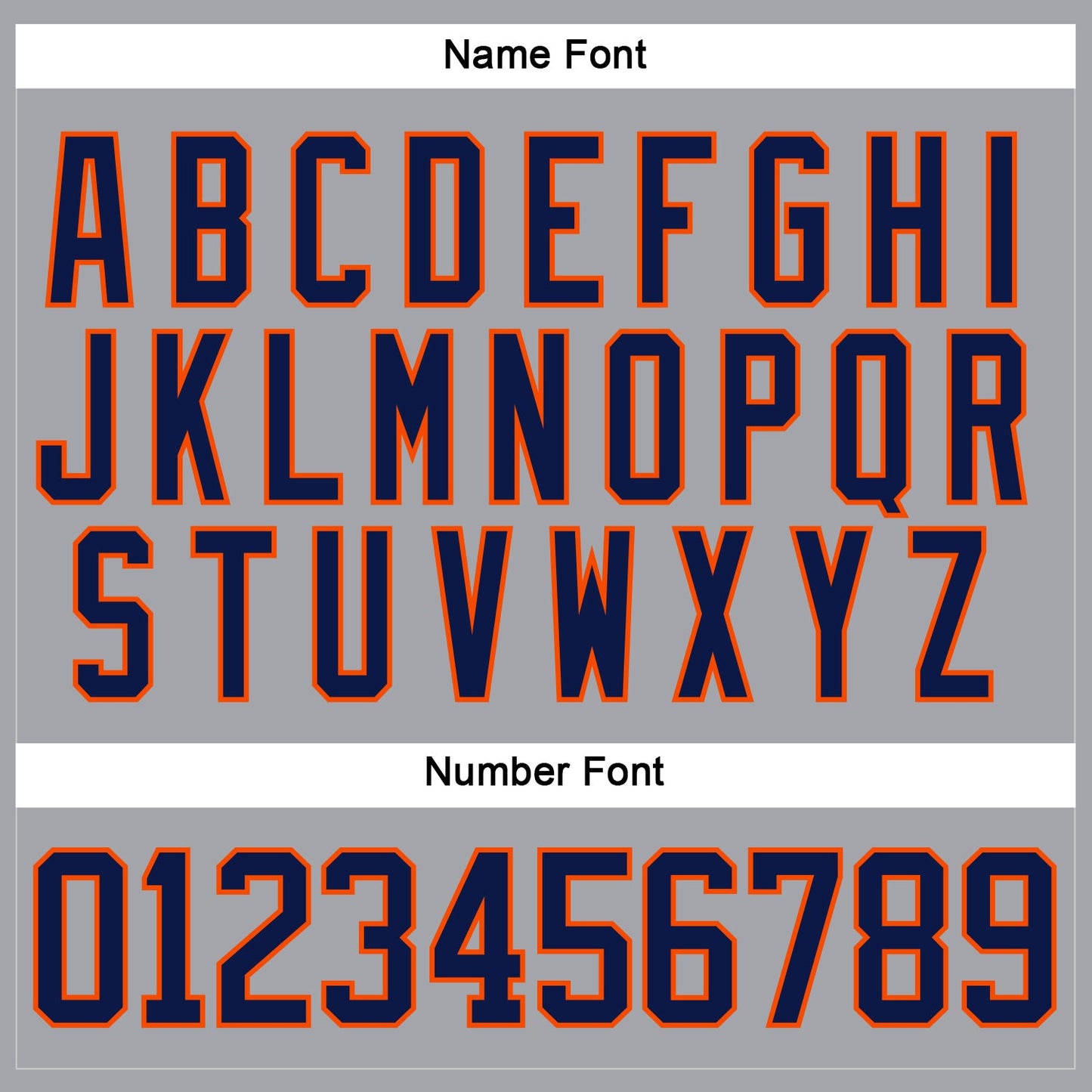 Custom Gray Navy-Orange Hockey Lace Neck Jersey - Sky-Custom