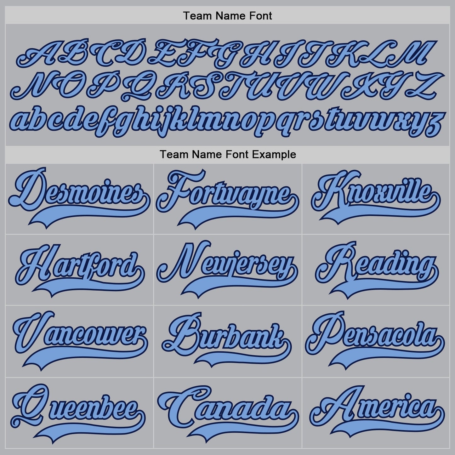 Custom Gray Light Blue-Navy Hockey Jersey - Sky-Custom