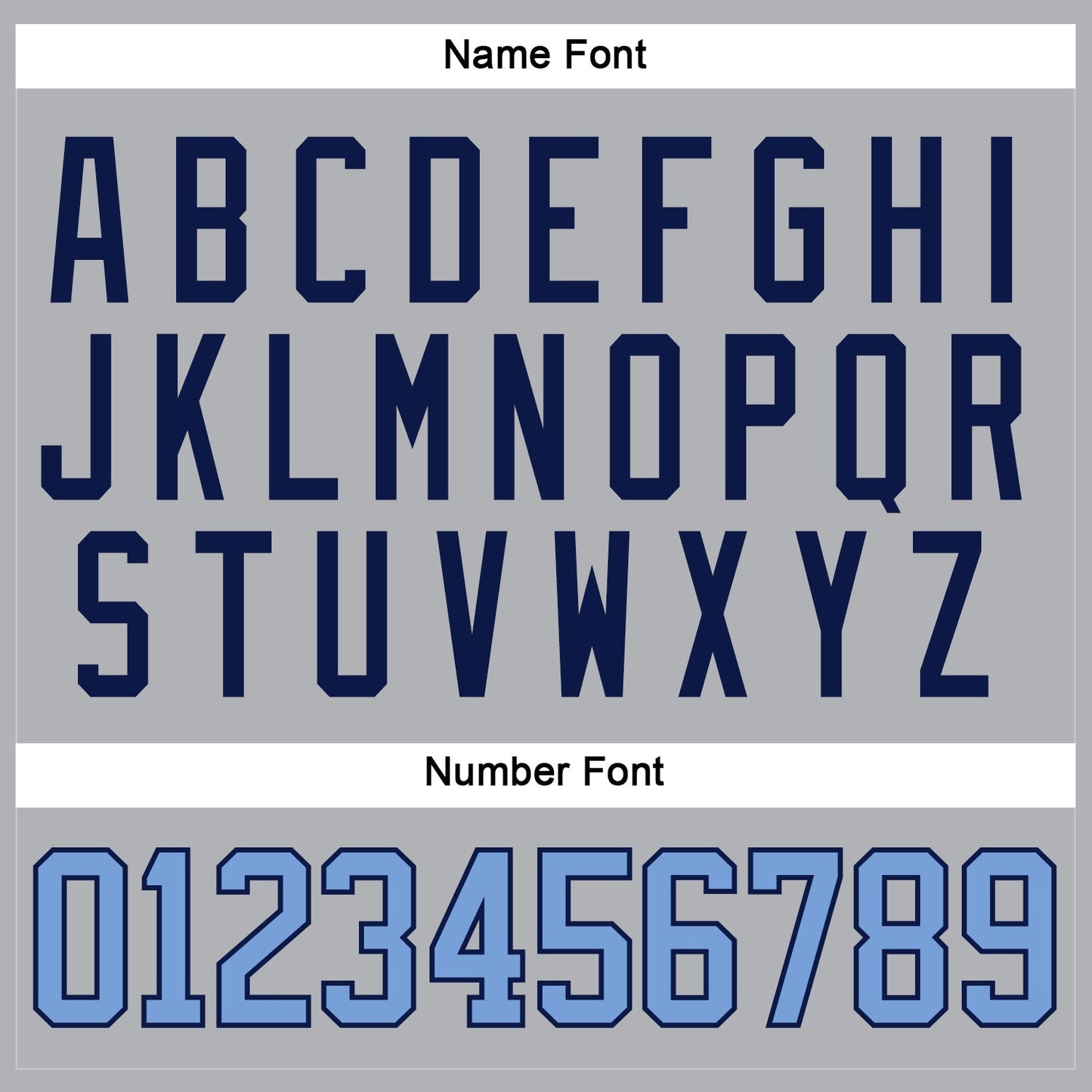 Custom Gray Light Blue-Navy Hockey Jersey - Sky-Custom