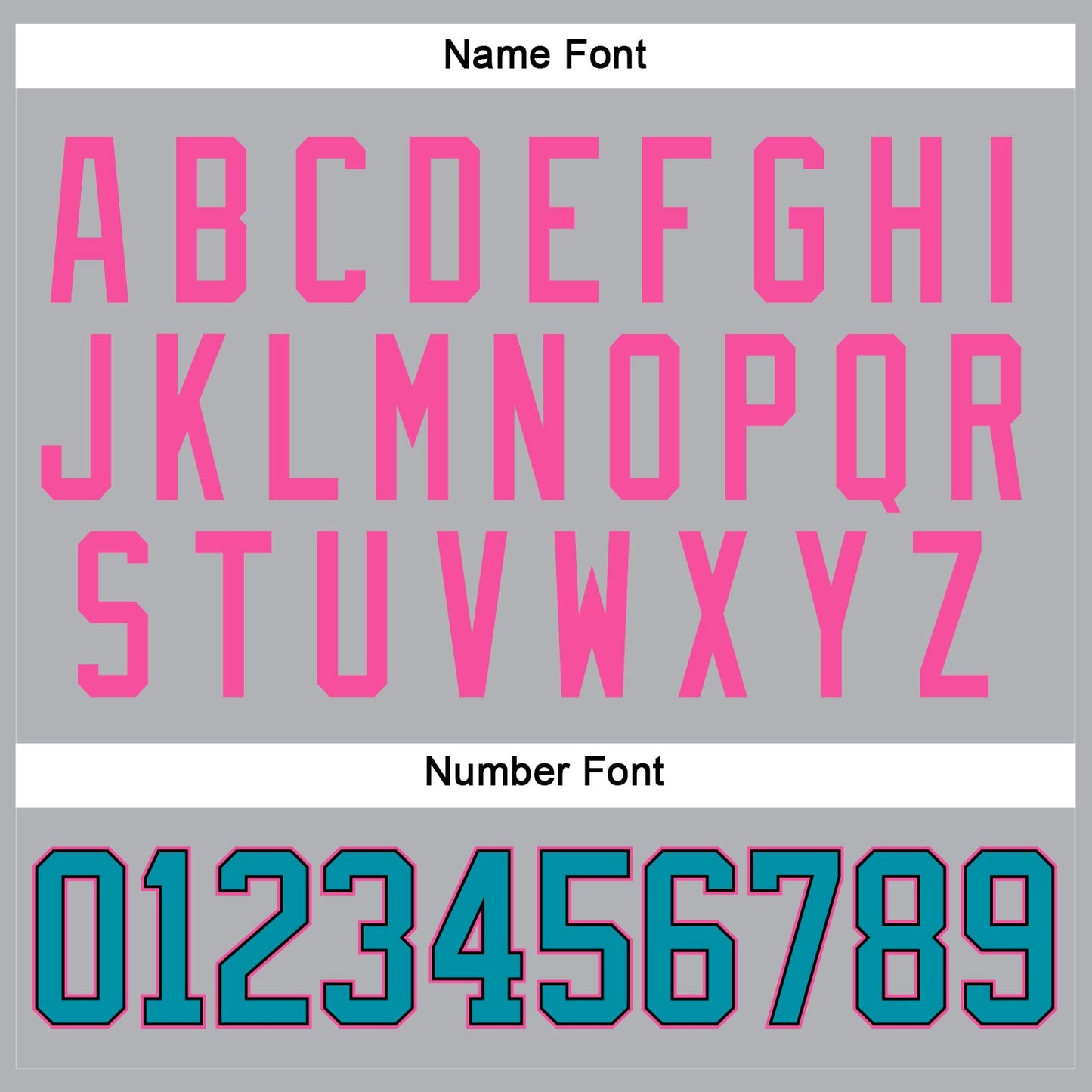 Custom Gray Teal Black-Pink Hockey Jersey - Sky-Custom