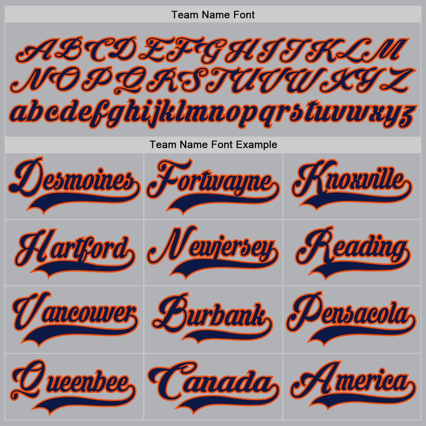 Custom Gray Navy-Orange Hockey Jersey - Sky-Custom