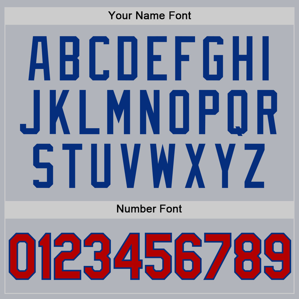 Custom Gray Red-Royal Authentic Throwback Basketball Jersey - Sky-Custom