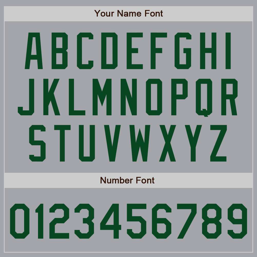 Custom Gray Green Authentic Baseball Jersey - Sky-Custom
