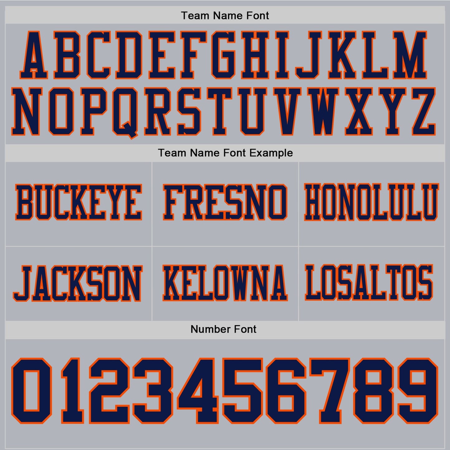 Custom Gray Navy-Orange Mesh Authentic Football Jersey - Sky-Custom