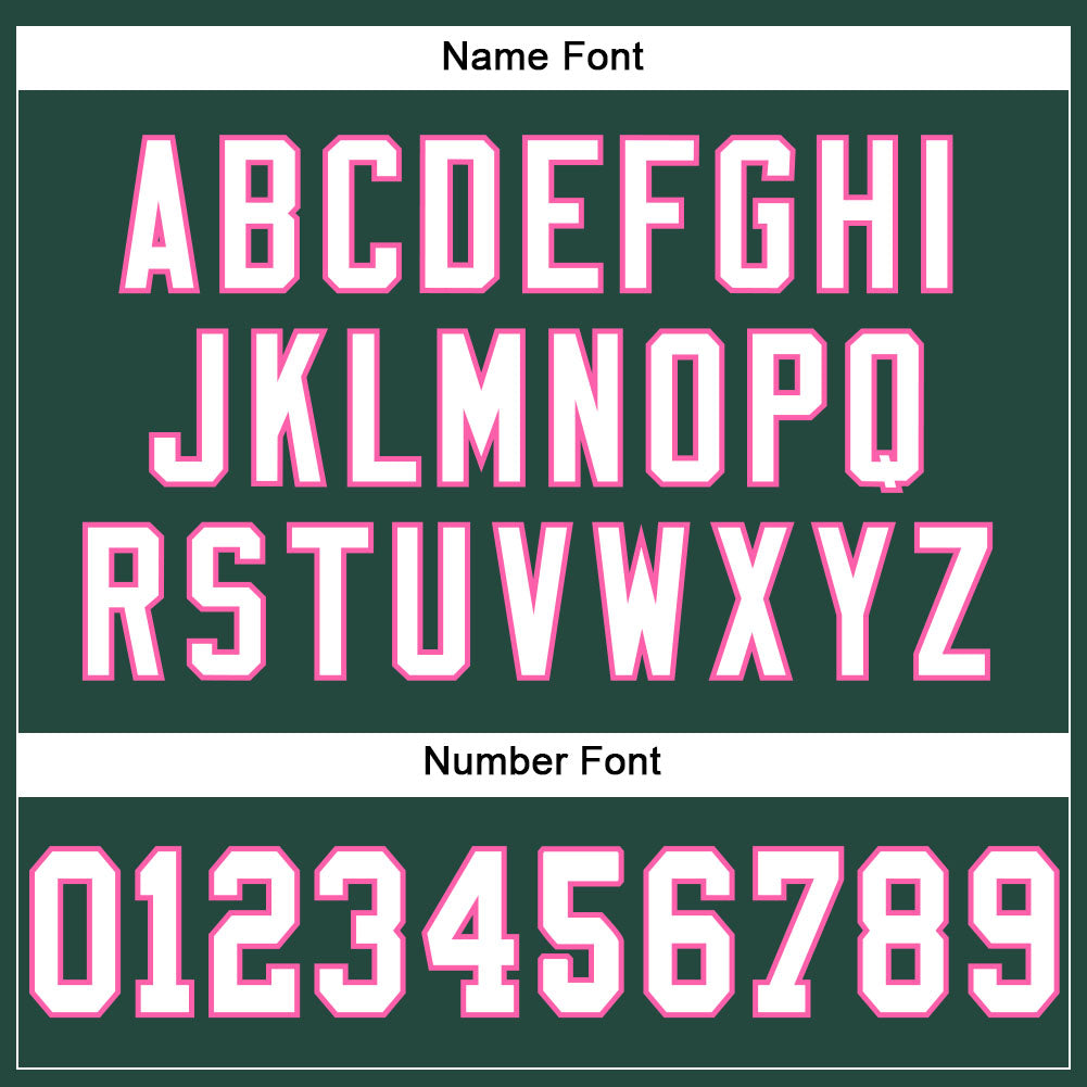 Custom Green White-Pink Mesh Authentic Football Jersey - Sky-Custom