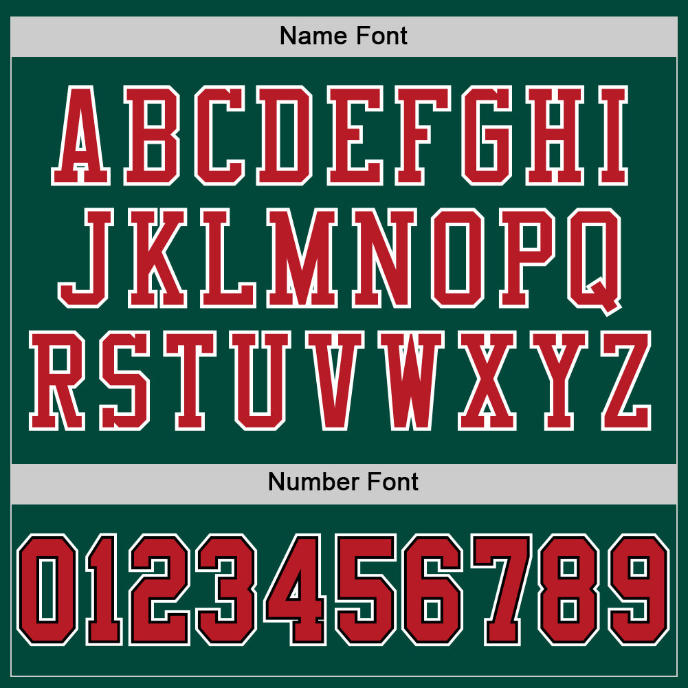 Custom Green Red-Black Mesh Authentic Throwback Football Jersey - Sky-Custom