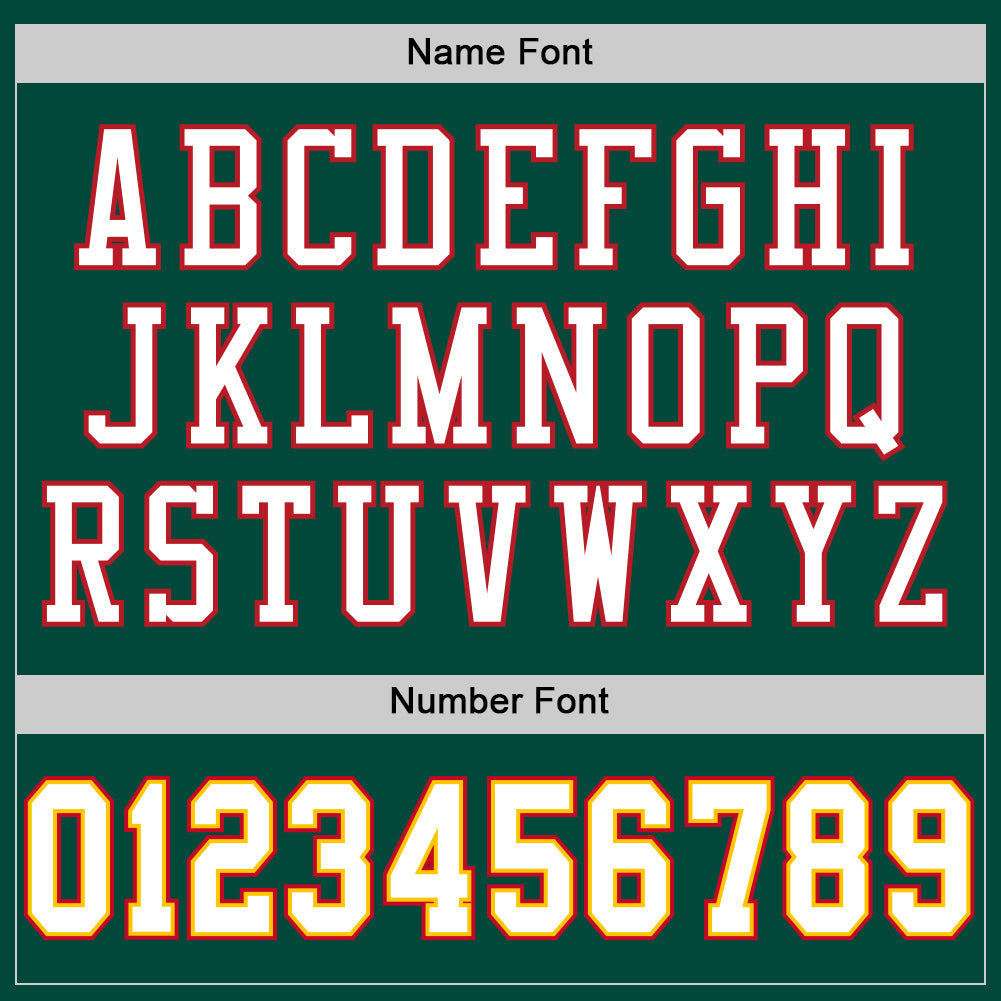 Custom Green White-Red Mesh Authentic Throwback Football Jersey - Sky-Custom