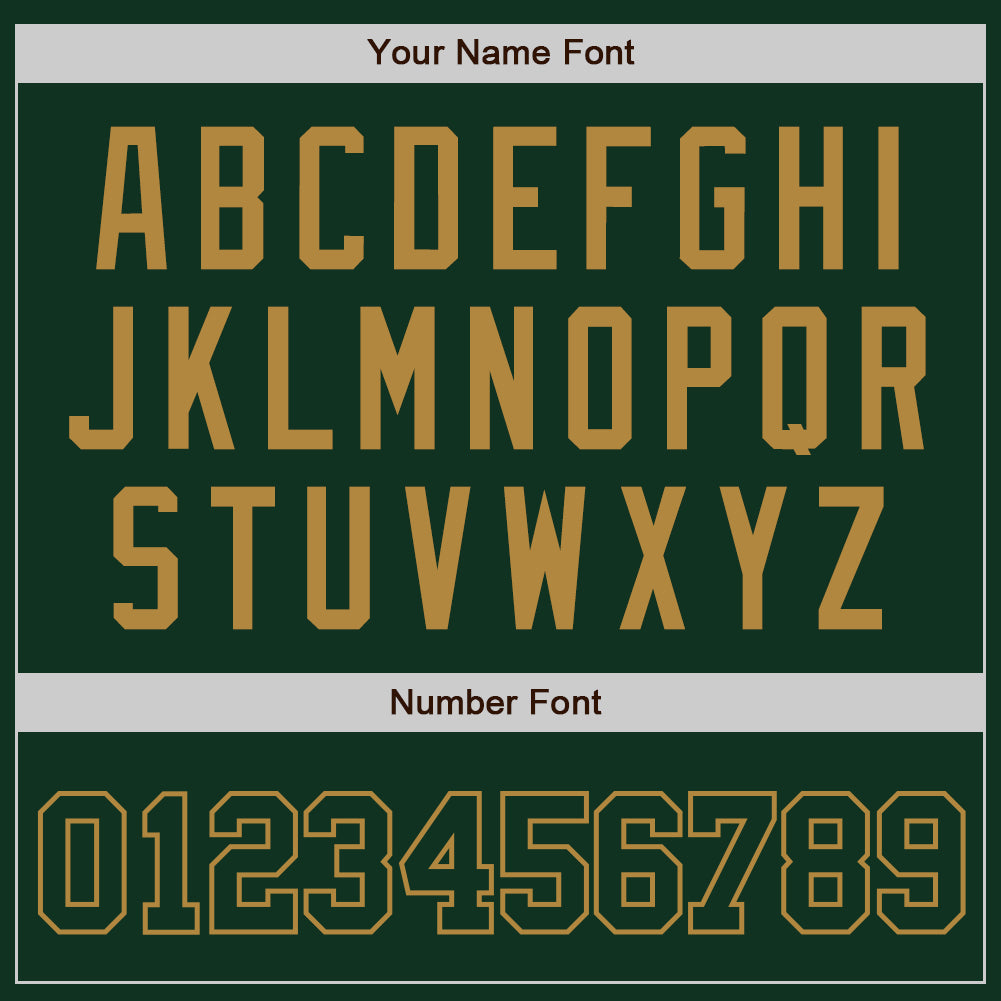 Custom Green Green-Old Gold Authentic Baseball Jersey - Sky-Custom