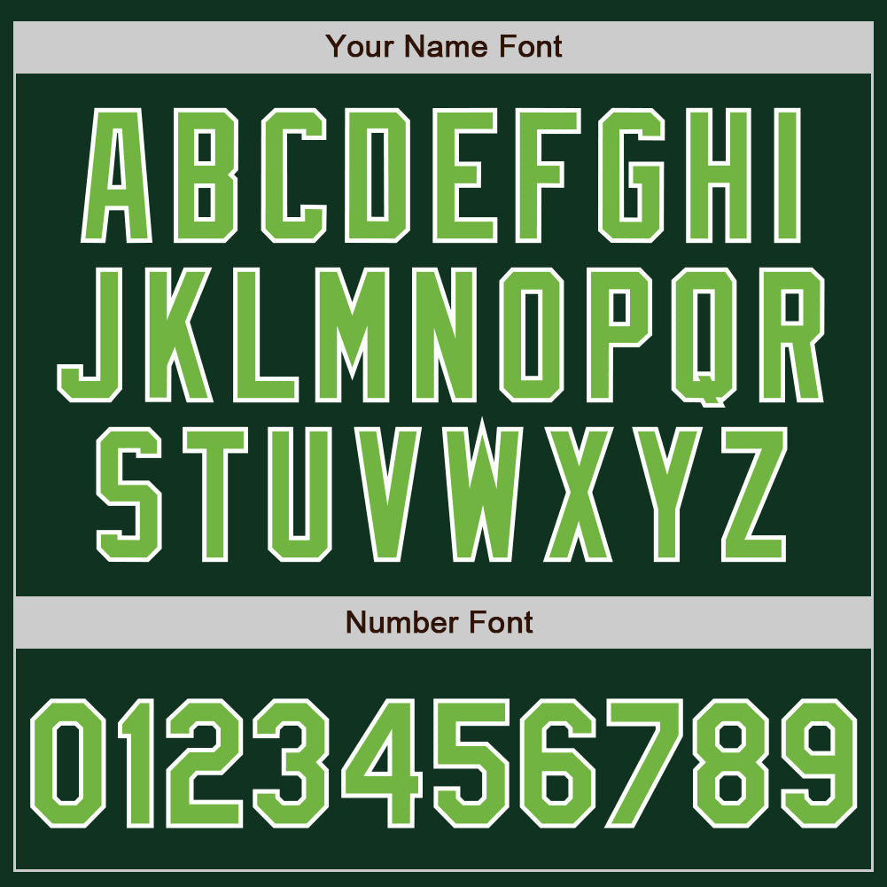 Custom Green Neon Green-White Authentic Baseball Jersey - Sky-Custom