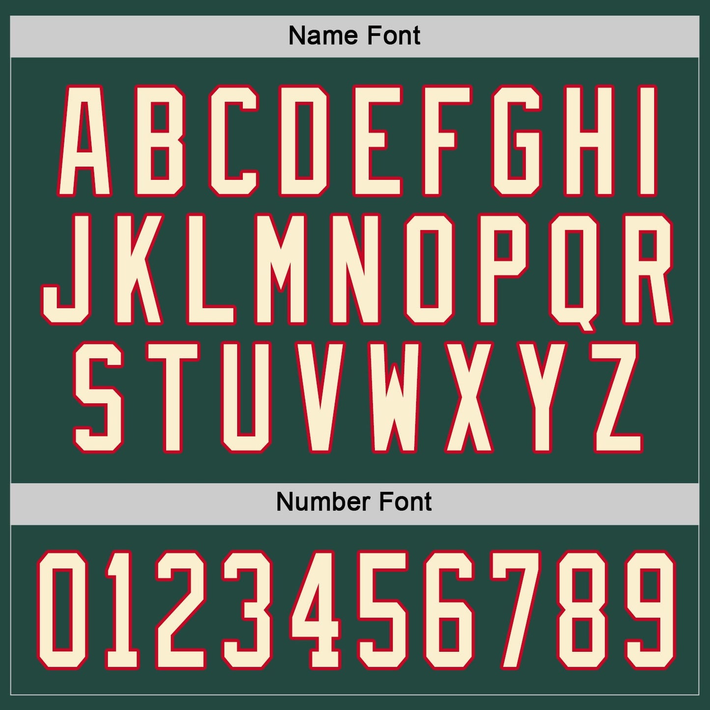 Custom Green Cream-Red Hockey Jersey - Sky-Custom