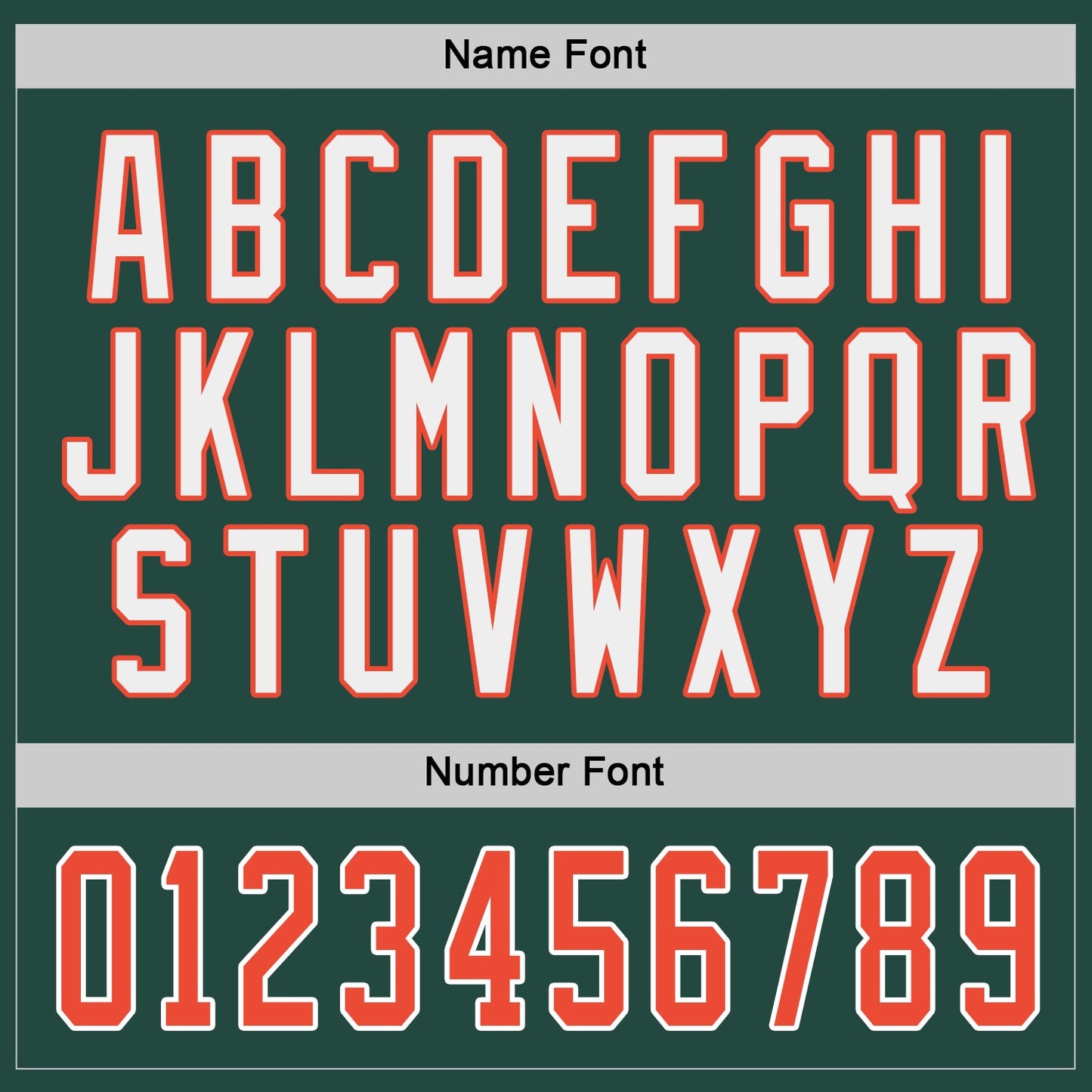 Custom Green Orange-White Hockey Jersey - Sky-Custom