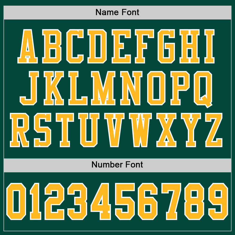 Custom Green Gold-White Mesh Authentic Football Jersey - Sky-Custom