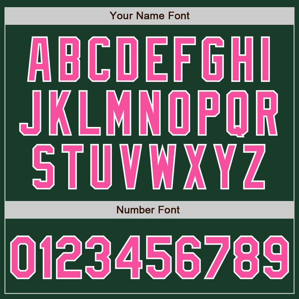 Custom Green Pink-White Authentic Baseball Jersey - Sky-Custom
