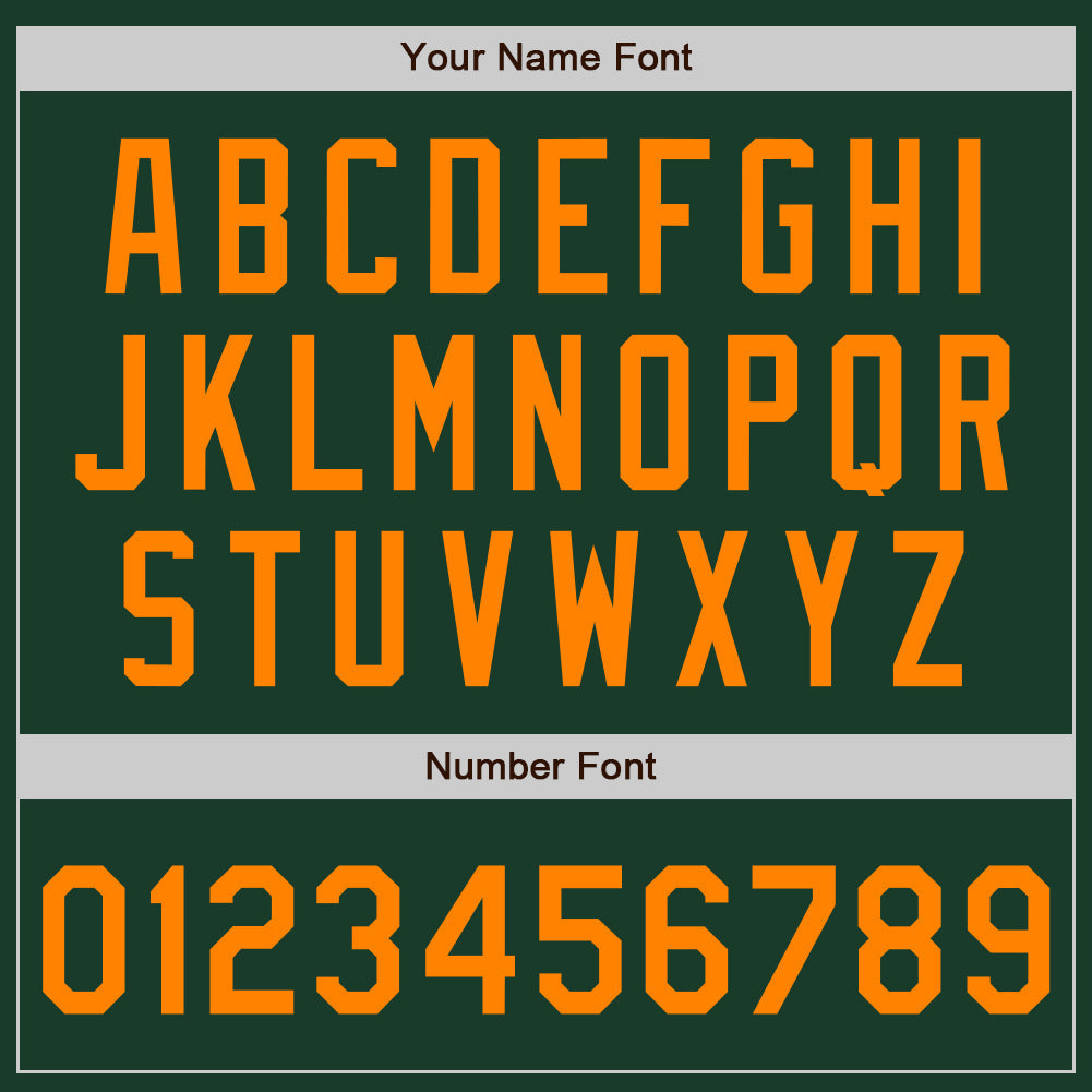 Custom Green Bay Orange Authentic Baseball Jersey - Sky-Custom