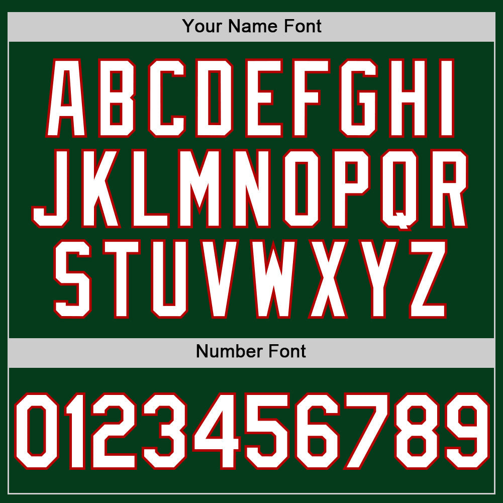 Custom Green White-Red Mesh Authentic Throwback Baseball Jersey - Sky-Custom