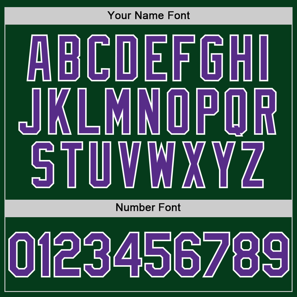 Custom Green Purple-White Mesh Authentic Throwback Baseball Jersey - Sky-Custom