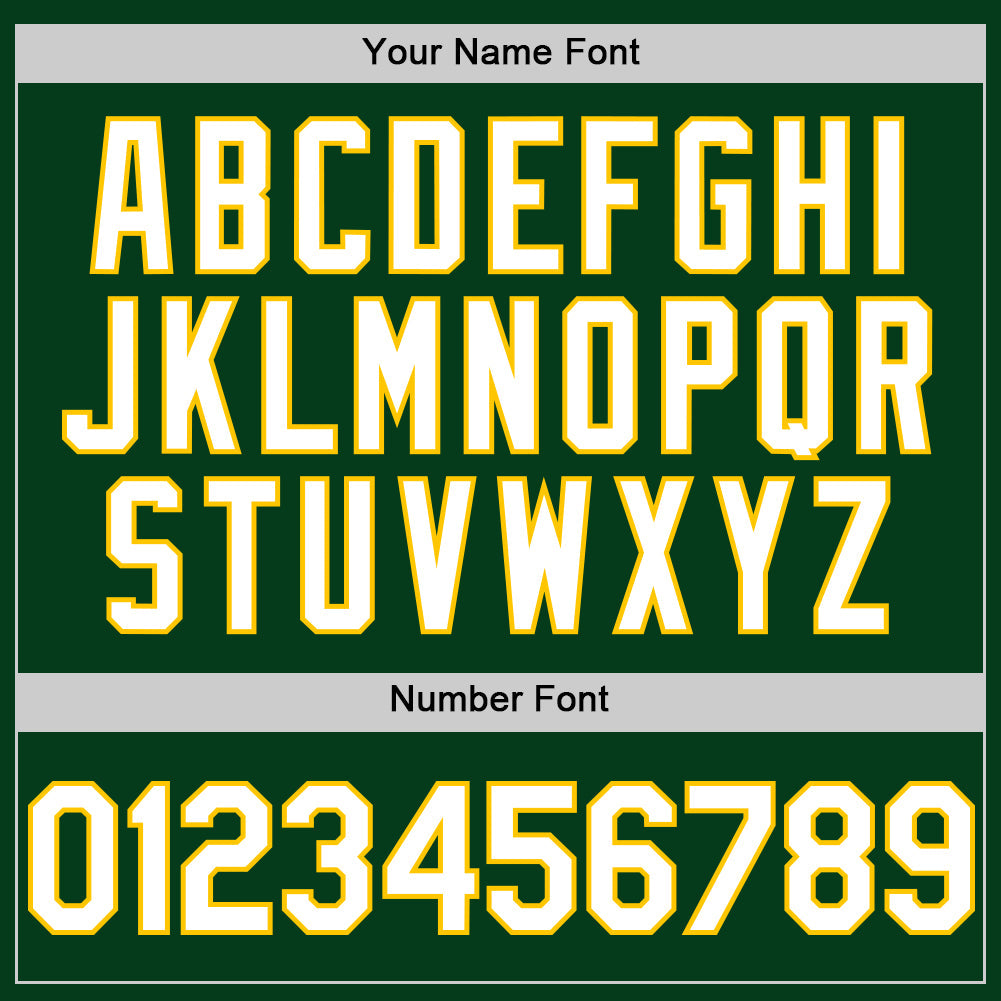 Custom Green White-Yellow Mesh Authentic Throwback Baseball Jersey - Sky-Custom