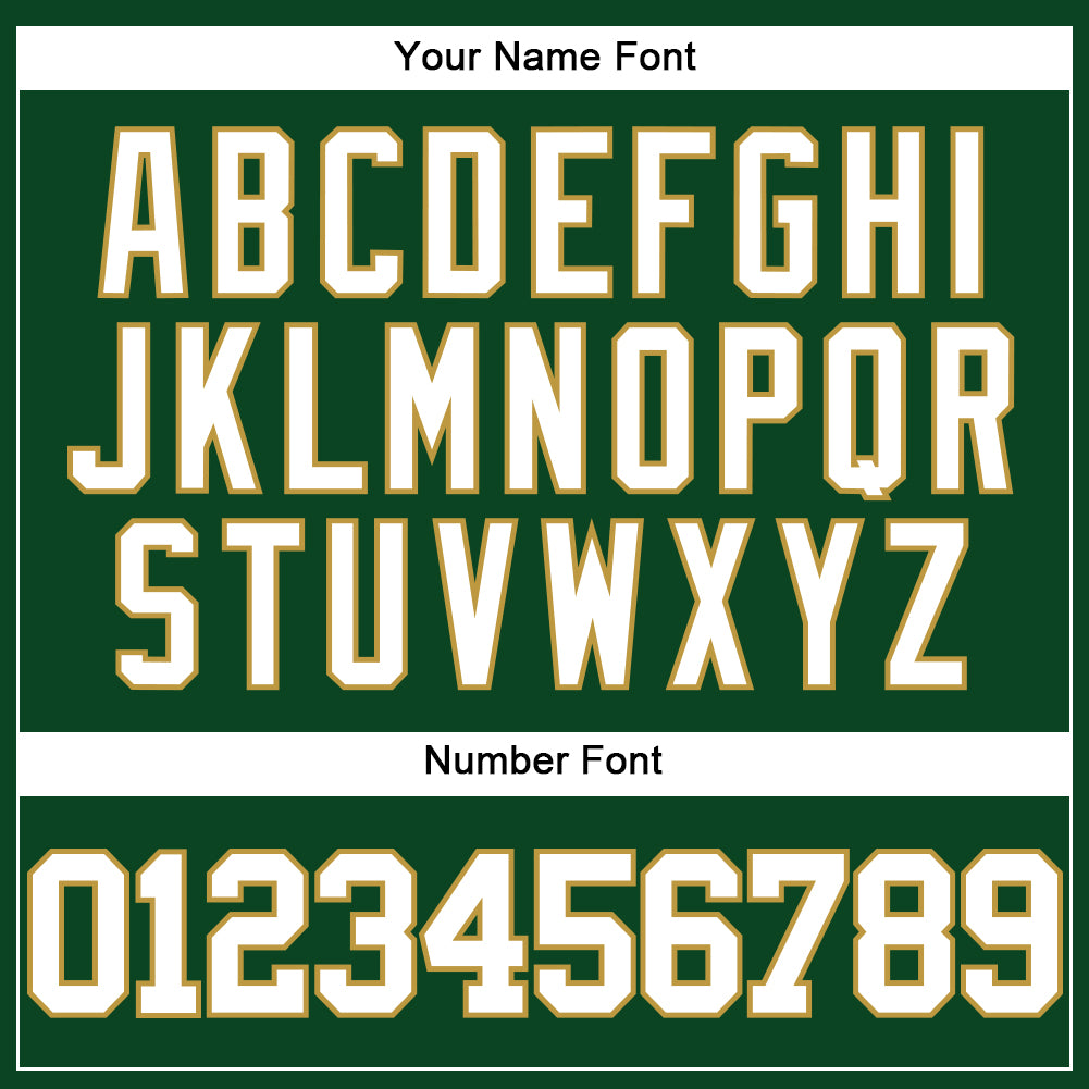 Custom Green White-Old Gold Mesh Authentic Throwback Baseball Jersey - Sky-Custom