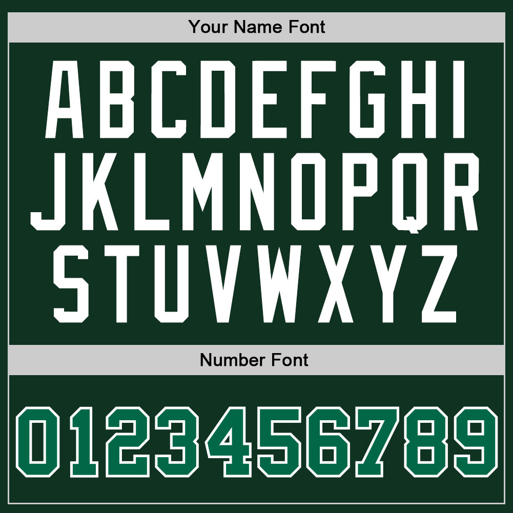 Custom Hunter Green Kelly Green-White Authentic Throwback Basketball Jersey - Sky-Custom